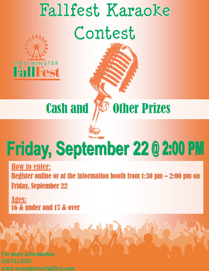 Karaoke Contest Westminster Fallfest