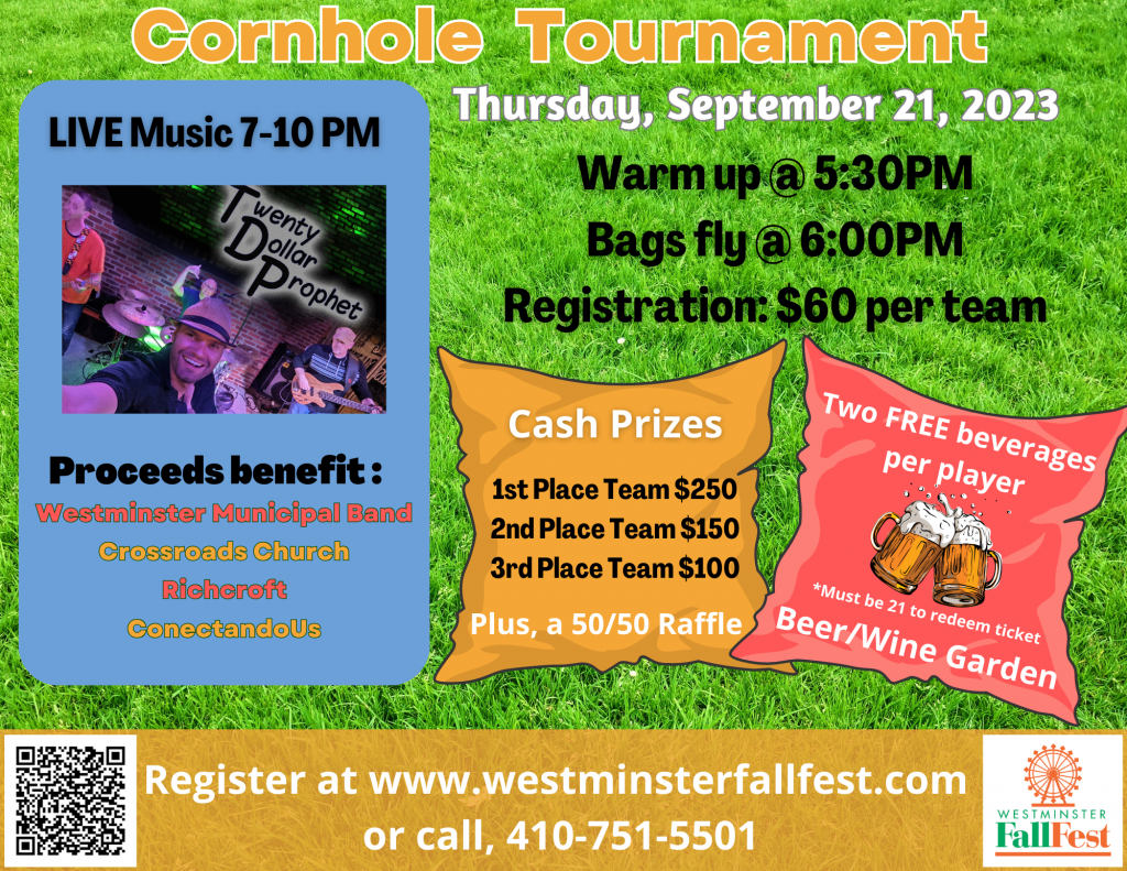 Cornhole Tournament Westminster Fallfest